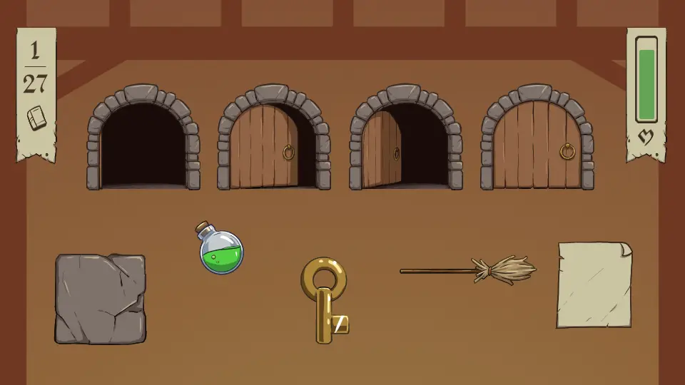 Assets du jeu Misspell : des collectibles et éléments UI du jeu.