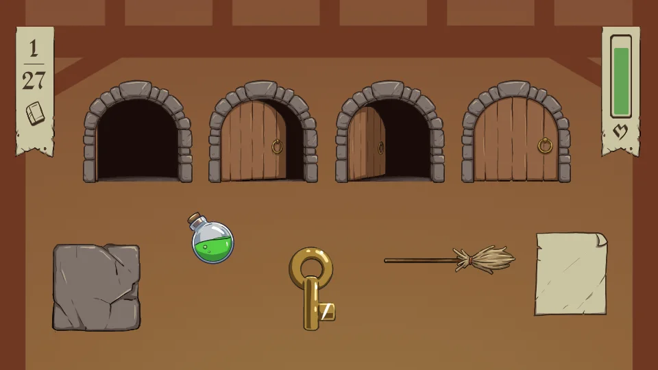 Assets du jeu Misspell : des collectibles et éléments UI du jeu.