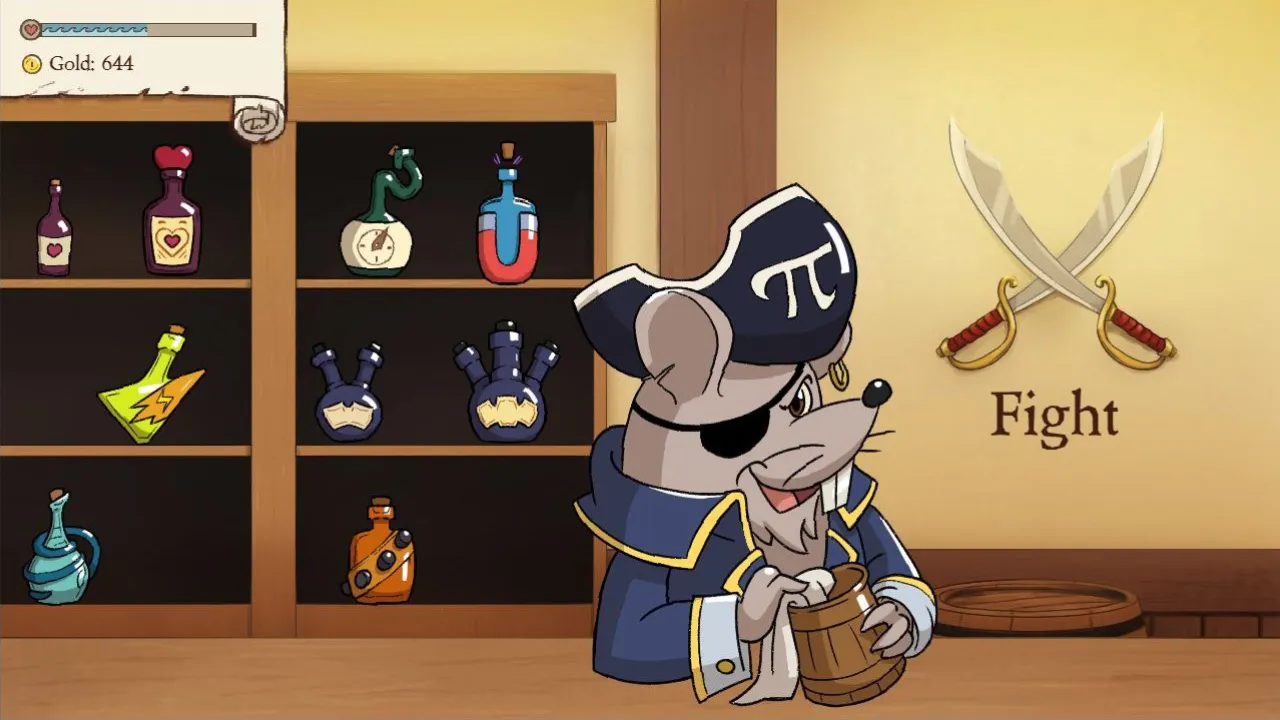 Écran de la taverne du jeu Pirate Kings où l'on peut récupérer des pouvoirs pour notre bateau.