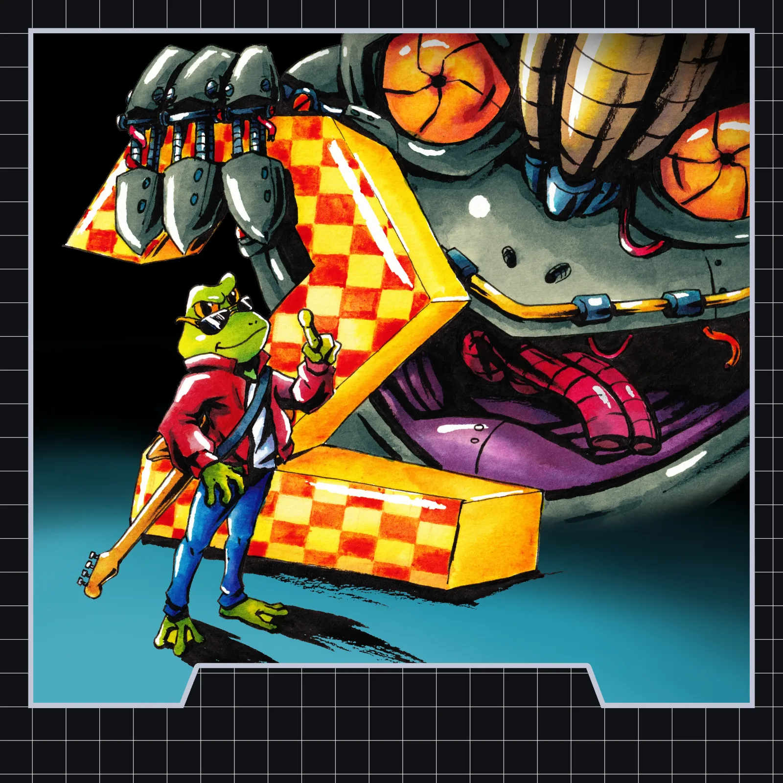 Illustration pour l'album Genesis Jams 2 de Pete Frogs.